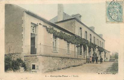 CPA FRANCE 58 "Cercy la Tour, L'école".