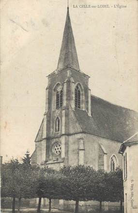 CPA FRANCE 58 "La Celle sur Loire, L'église".