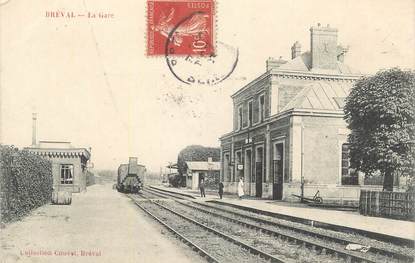 CPA FRANCE 78 "Bréval, La gare".