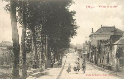 CPA FRANCE 78 "Bréval, Avenue de la gare".