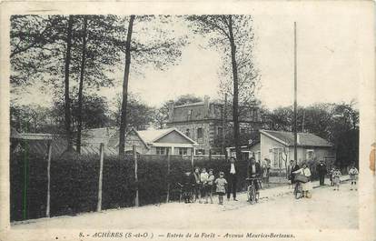 CPA FRANCE 78 " Achères, Entrée de la forêt, avenue Maurice Berteaux".