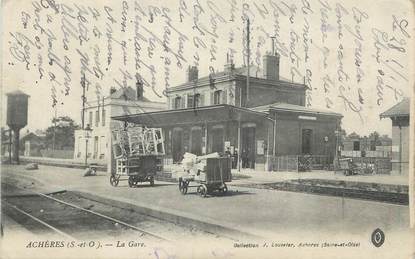 CPA FRANCE 78 " Achères, La gare".