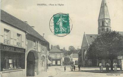 CPA FRANCE 78 " Orgeval, Place de l'église".