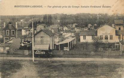 CPA FRANCE 78 " Montesson Laborde, Vue générale prise du groupe scolaire Ferdinand Buisson".