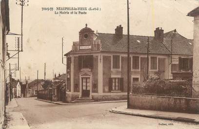 CPA FRANCE 78 "Neauphle le Vieux, La Mairie et la Poste".