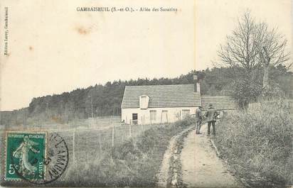 CPA FRANCE 78 "Gambaiseuil, Allée des Sarazins".
