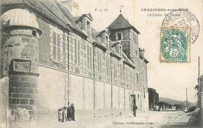 CPA FRANCE 78 "Carrières sous Bois, Château de Vaux".