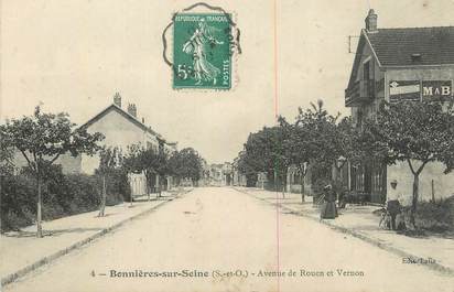 CPA FRANCE 78 "Bonnières sur Seine, Avenue de Rouen et de Vernon".