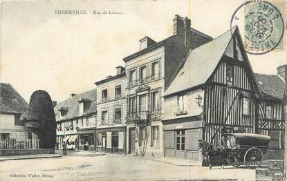 CPA FRANCE 27 " Thiberville, Rue de Lisieux".