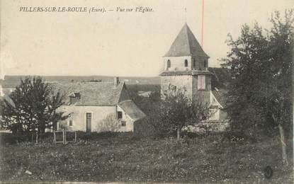 CPA FRANCE 27 " Villers sur le Roule, Vue sur l'église".