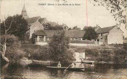 CPA FRANCE 27 " Tosny, Les bords de la Seine".