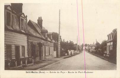 CPA FRANCE 27 " St Maclou, Route de Pont Audemer".