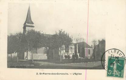 CPA FRANCE 27 " St Pierre des Cercueils, L'église".