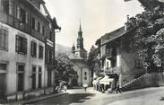 74 Haute Savoie CPSM FRANCE 74 " St Gervais les Bains, Le centre de la ville, l'église et l'hôtel de ville".