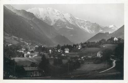 CPSM FRANCE 74 " St Gervais les Bains, Vue générale et le Dôme de Miage".