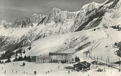 CPSM FRANCE 74 " St Gervais les Bains, Le Col de Voza, les Aiguilles de Chamonix".