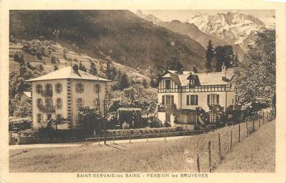 CPA FRANCE 74 " St Gervais les Bains, Pension des Bruyères".