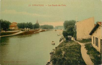 CPA FRANCE 33 "Libourne, les bords de l'Isle"