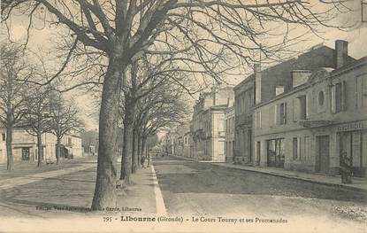 CPA FRANCE 33 "Libourne, le cours Tourny et ses promenades"