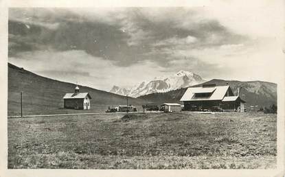 CPSM FRANCE 74 "Le Col des Aravis, La chapelle et le Mont Blanc".