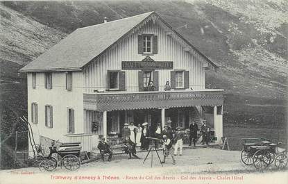 CPA FRANCE 74 "Le Col des Aravis, Le chalet hôtel".