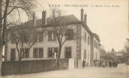 CPA FRANCE 74 "Pers - Jussy, La Mairie et les écoles".