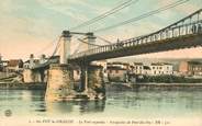 33 Gironde CPA FRANCE 33 "Sainte Foy la Grande, le pont suspendu"