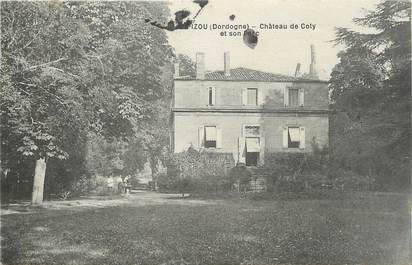 CPA FRANCE 24 " Le Pizou, Château de Coly".