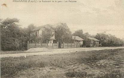 CPA FRANCE 62 " Stella Plage, Le boulevard de la gare".