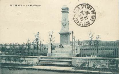 CPA FRANCE 62 " Wizernes, Le monument aux morts".