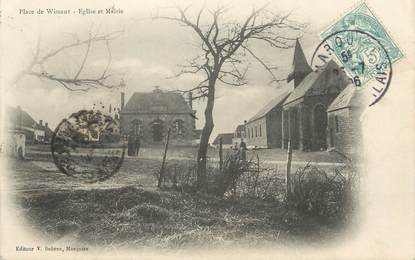 CPA FRANCE 62 " Wissant, Eglise et Mairie".