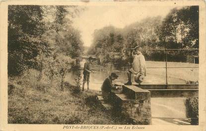 CPA FRANCE 62 "Pont de Briques, Les écluses".