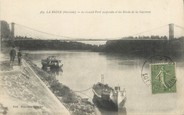 33 Gironde CPA FRANCE 33 "La Réole, le grand pont suspendu"