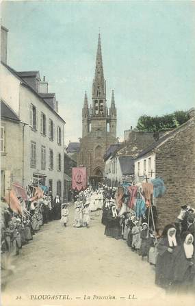 CPA FRANCE 29 " Plougastel, La procession".