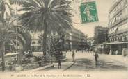 Algerie CPA ALGERIE "Alger, la Place de la République et rue de Constantine"