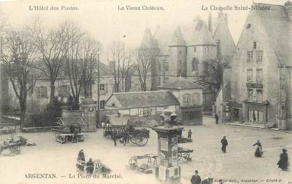 CPA FRANCE 61 "Argentan, La place du marché".