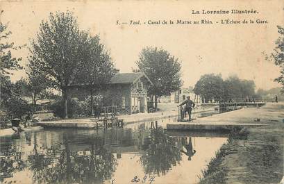 CPA FRANCE 54 "Toul, Canal de la Marne au Rhin, l"écluse de la gare".