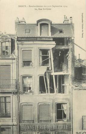 CPA FRANCE 54 "Nancy, Bombardement des 09 et 10 septembre 1914, rue St Dizier".