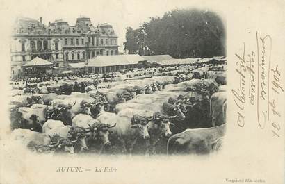 CPA FRANCE 71 " Autun, La foire".