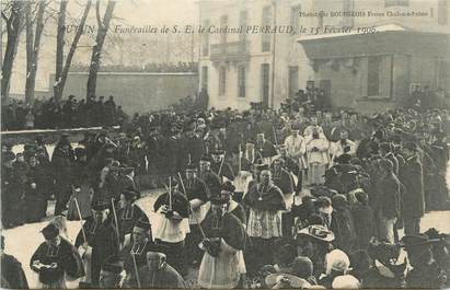 CPA FRANCE 71 " Autun, Funérailles de SE, le Cardinal Perraud, le 15 février 1906".