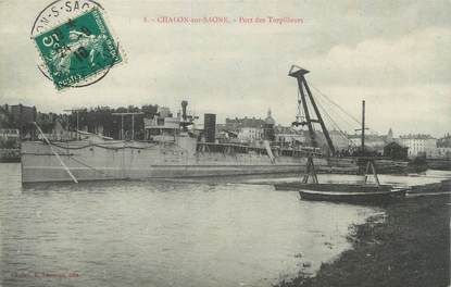 CPA FRANCE 71 " Chalon sur Saône, Port des Torpilleurs".
