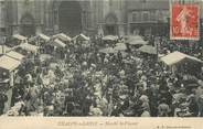 71 SaÔne Et Loire CPA FRANCE 71 " Chalon sur Saône, Le marché St Vincent".