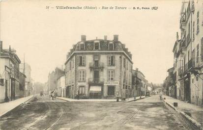 CPA FRANCE 69 " Villefranche, Rue de Tarare".