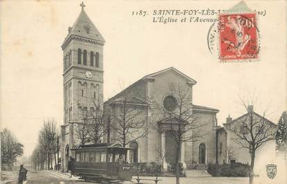 CPA FRANCE 69 " Ste Foy les Lyon, L'église".