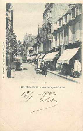 CPA FRANCE 64 "Saliès de Béarn, Avenue du jardin public".