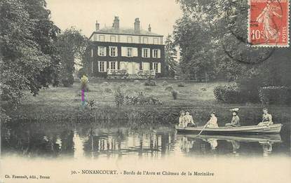 CPA FRANCE 27 " Nonancourt, Bords de l'Avre et Château de la Morinière".
