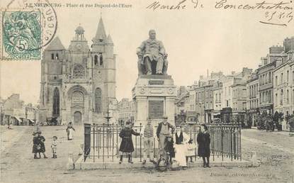 CPA FRANCE 27 "Le Neubourg, Place et rue Dupont de l'Eure".