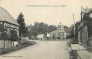 27 Eure CPA FRANCE 27 " Montreuil L'Argillé, Carrefour de l'église".