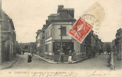 CPA FRANCE 27 " Louviers, Le carrefour de la Croix de Beaulieu".