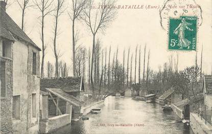 CPA FRANCE 27 " Ivry la Bataille, Vue sur l'Eure".